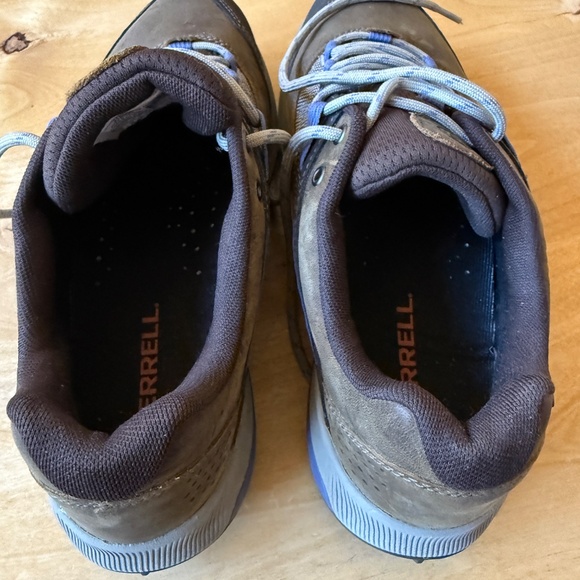 MERRELL ZION HIKING SHOE LEATHER MESH UPPER BREATHABLE LACE UP RUBBER TOE CAP 9 - Picture 6 of 12